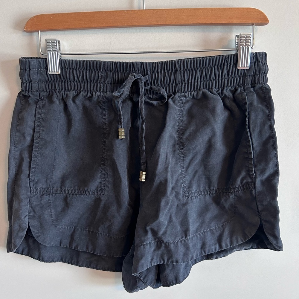 Dark grey/blue drawstring shorts, small.